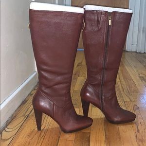 Banana Republic Chocolate calf high boots